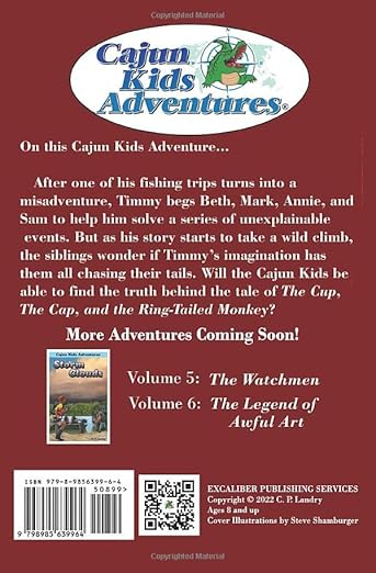 Cajun Kids Adventures Volume 3: Cup, Cap and Ring-tailed Monkey