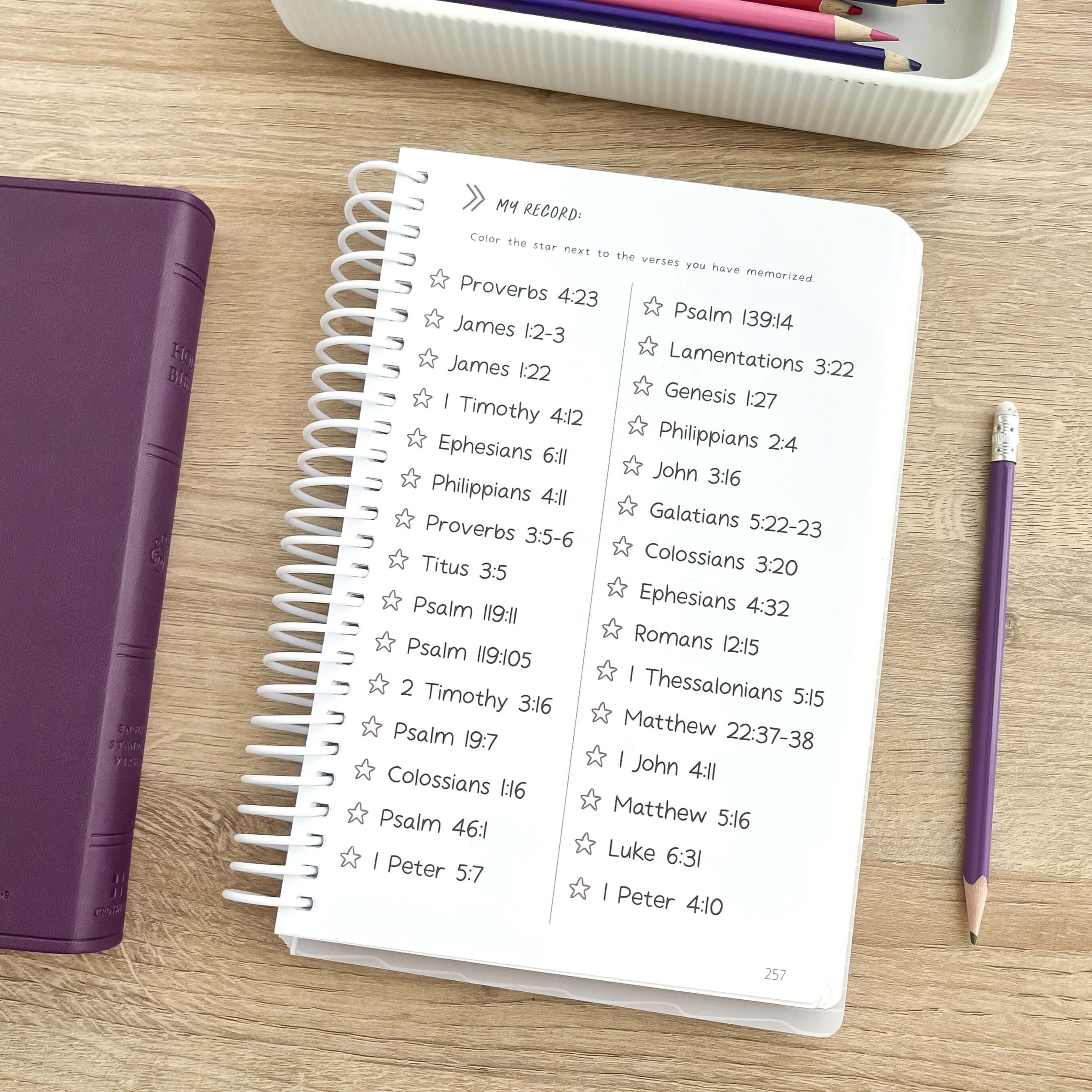 Scripture Memory Journal - Primary (Ages 5-7)