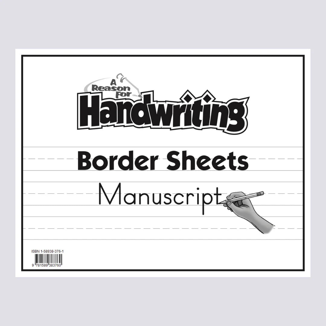 Handwriting Manuscript Border Sheet Pack