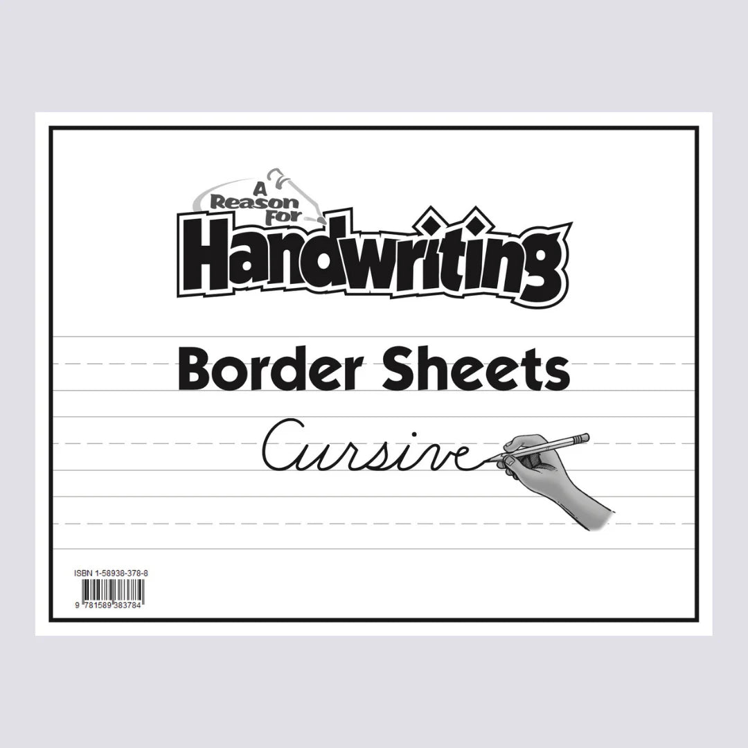 Handwriting Cursive Border Sheet Pack