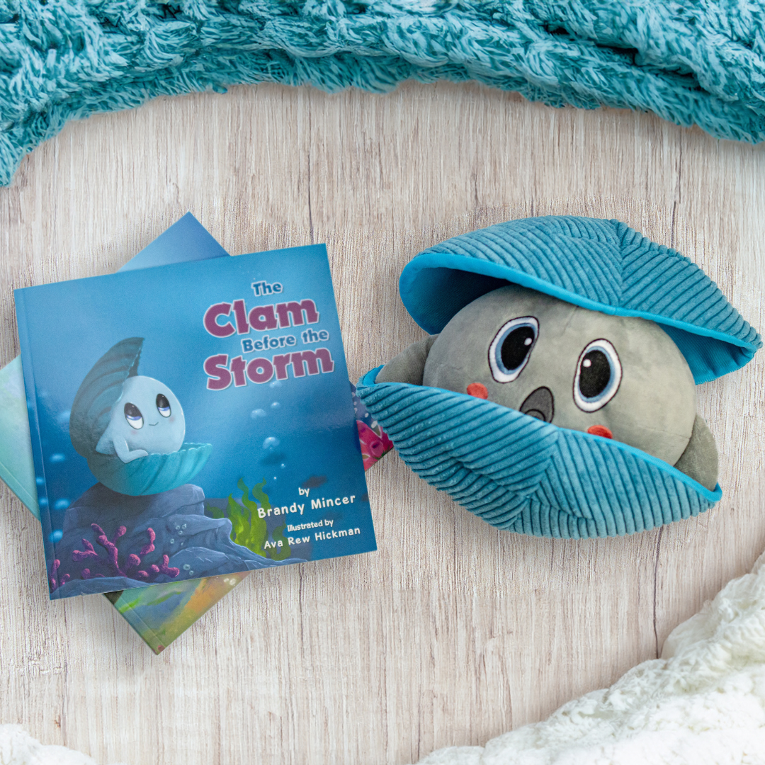 The Clam Before the Storm Set (Book & Plushie)