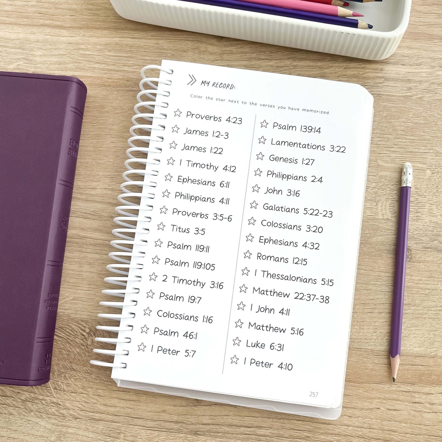 Scripture Memory Journal - Primary (Ages 5-7)