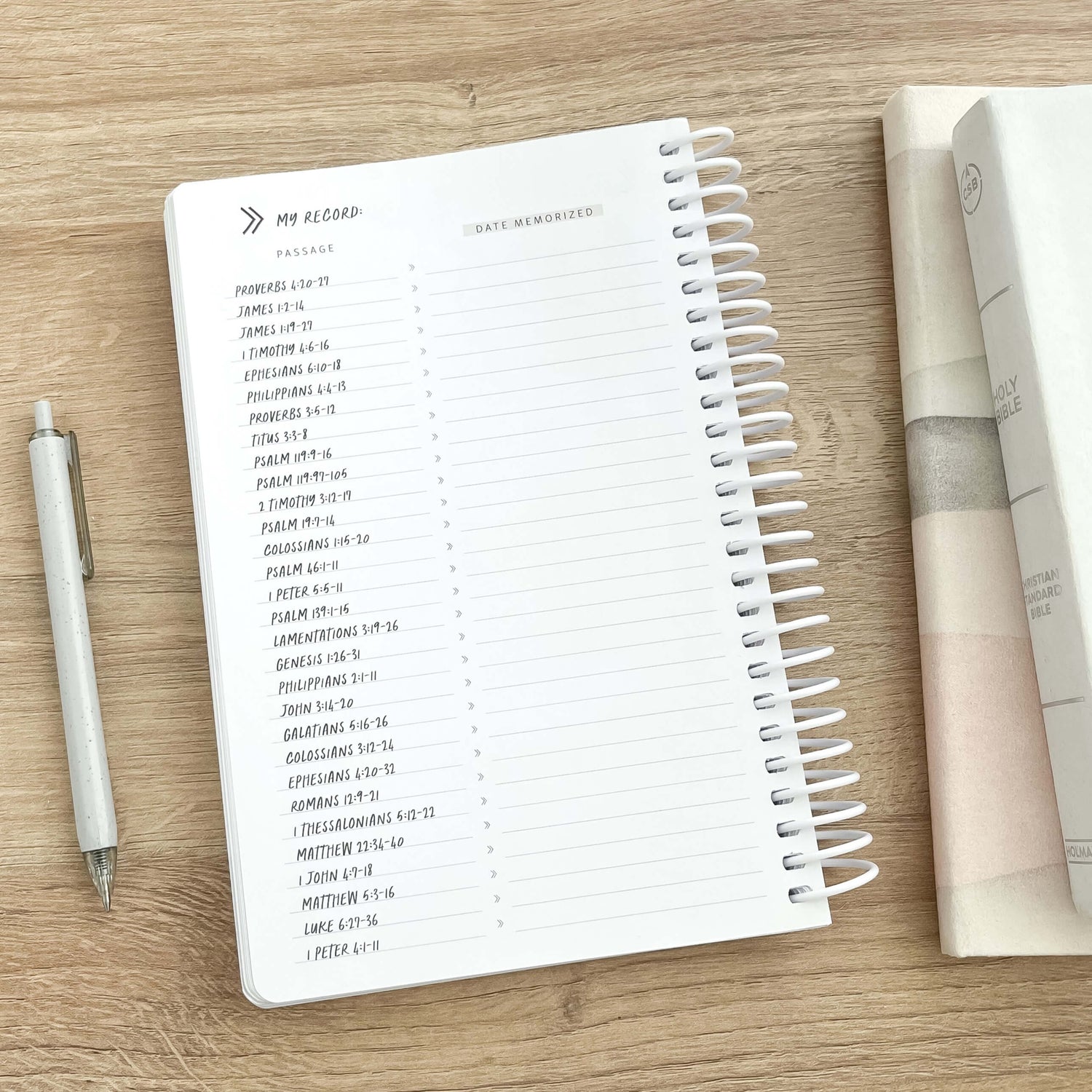 Scripture Memory Journal - Youth (Ages 13+)