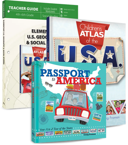 Elementary U.S. Geography &amp; Social Studies (Curriculum Pack)