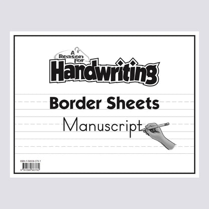 Handwriting Manuscript Border Sheet Pack