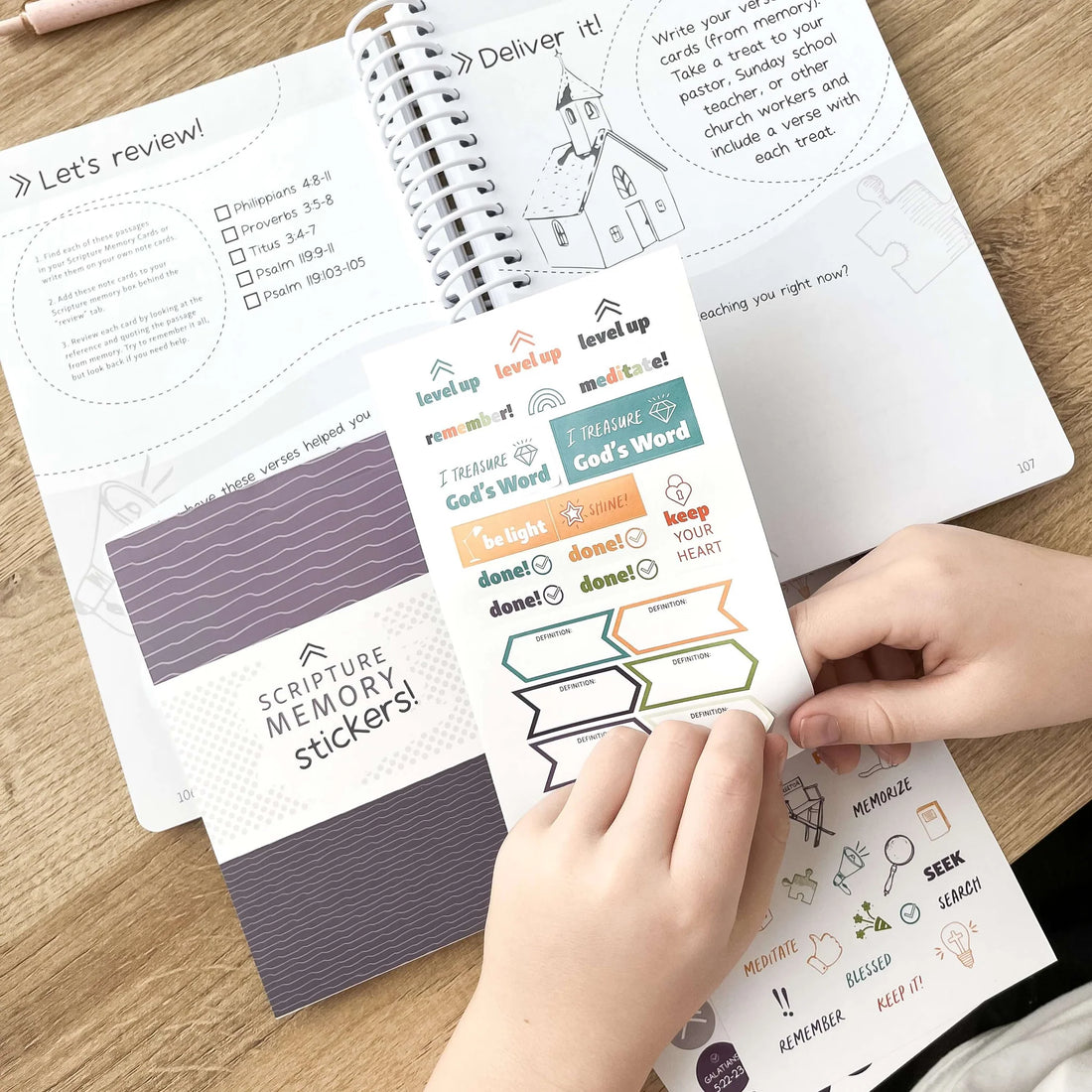 Scripture Memory Journal Sticker Collection